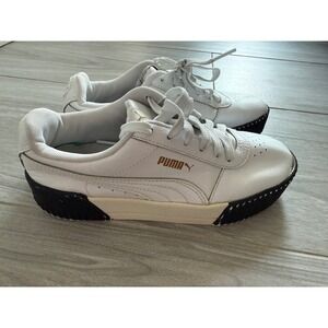 Puma Women's Calibrate‎ Sneakers White Leather Casual Walking Shoes